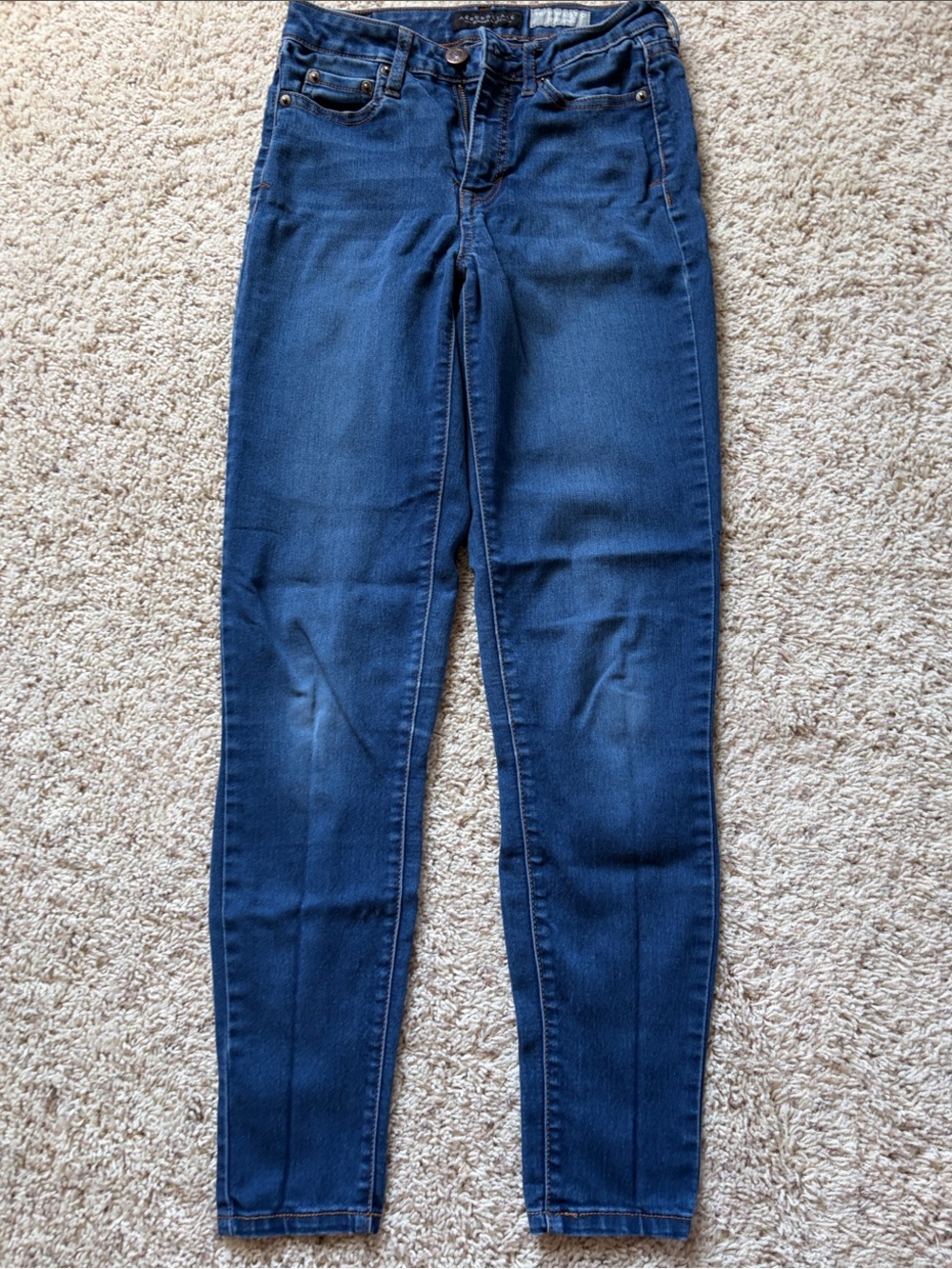 Aeropostale Dark Blue Skinny Jeans - Stretch Denim